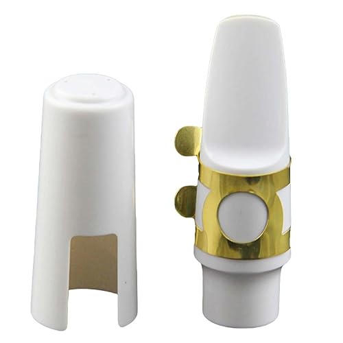 Yardwe Replacement Alto Saxophone Mouthpiece High Density Resin for Enhanced Sound Saxophone Accessory for Musicians Seeking Pure Tone and Improved Performance
