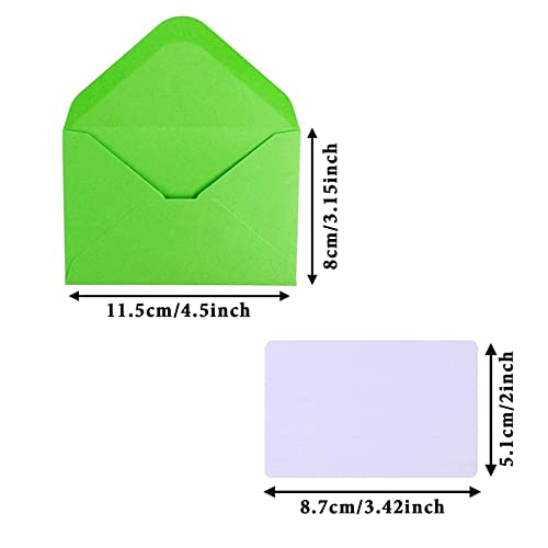 CYH Mini Buste, 50 Pezzi Buste Colorate con 50