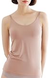 [バンビウォーター] ブラトップ カップ付き キャミソール 【特許取得】 レディース インナー ブラキャミ 補正下着 盛れる (XS,ピンクベージュ)