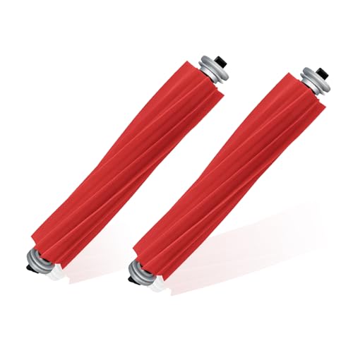 2 Stück Zubehör für Roborock Original Zubehör, Trennbare Rubber Hauptbürste Hauptbürsten Zubehörset Ersatzteile Rollen B...
