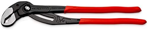Knipex Cobra® High-Tech Water Pump Pliers grey atramentized, with non-slip plastic coating 150 mm 87 01 150