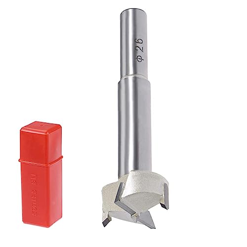 MACHSWON Forstner Drill Bits Tungsten Carbide Wood Hole Saw Opener Drill Bit 26mm,Woodworking Drilling Boring Bit Cutter - Image 4