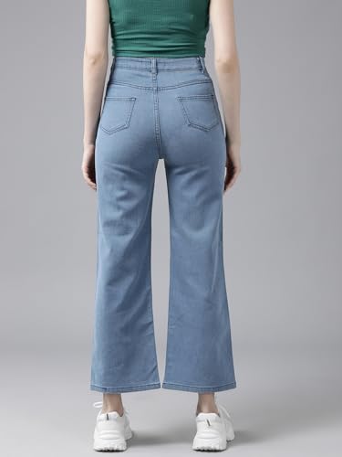 Image of GUTI Womens High Rise Crop Length Jeans()