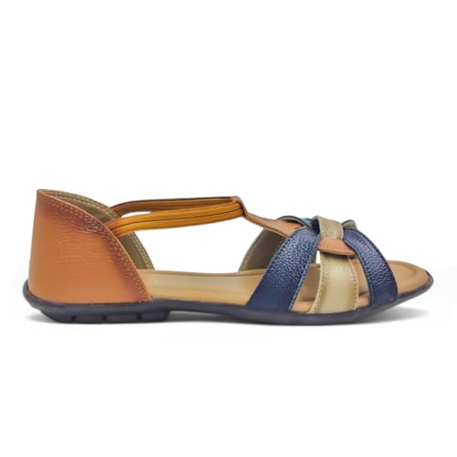 Image of Woman's Flat Comfortable Sandal | Doctor Insole Soft & Comfortable | Best For All Seasons | True Anti-Skid TPR Sole | Fashionable & Trendy (W-14)