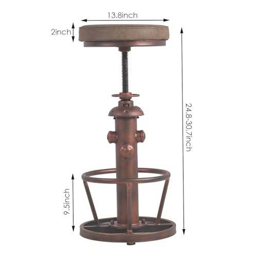 Vintage-Swivel-Bar-Stools-Industrial-Counter-Height-Chairs-Kitchen-Dining-Office-Soft-Pu-Top-Adjustable-25-31inch Vintage Swivel Bar Stools Industrial Counter Height Chairs Kitchen Dining Office Soft Pu Top Adjustable 25 31inch