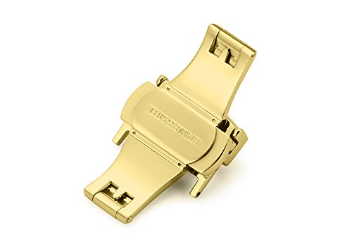 iStrap Stainless Steel Deployment Clasp Buckle Fasten Gold Black Silver Rose Gold Watchband Clasp 16mm 18mm 20mm 22mm