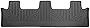 SMARTLINER Floor Mats 3rd Row Liner Black Compatible with 2018-2022 Expedition / Navigator with 2nd Row Bench Seat (Including Max and L)