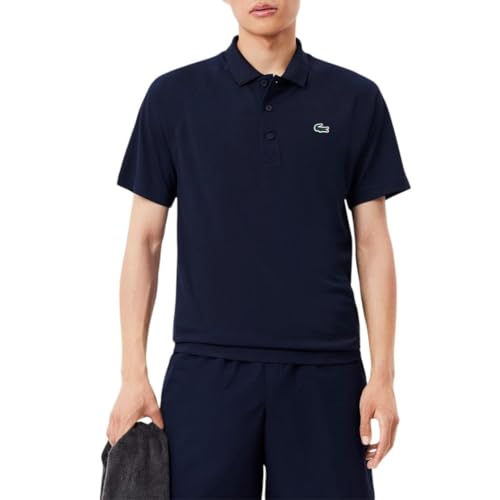 Lacoste Men's Sport Regular Fit UV Protect Polo Shirt, Navy Blue, X-Large