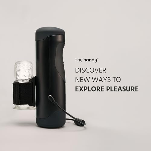 the handy handsfree desk mount sex toy - automatic male masturbator with clamp holder - adjustable arm mount