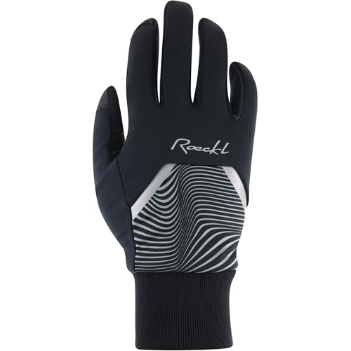 Roeckl Wirsberg Damen Winter Fahrrad Handschuhe lang schwarz/grau 2026: Größe: 7