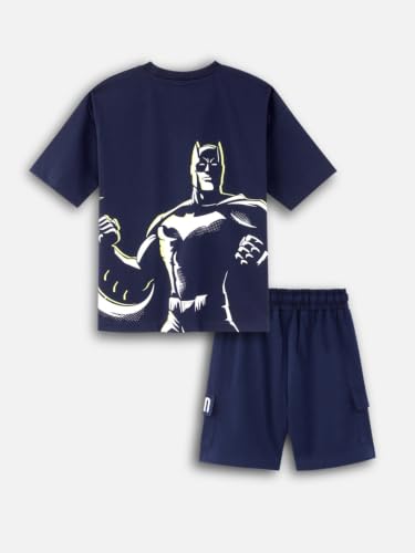 Image of Nap Chief Kids Cotton Official Marvel Superhero's Printed Co ord Sets for Boys & Girls, T Shirt and Shorts for Casual Wear