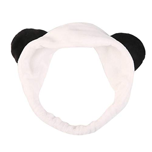Soft Panda Spa Headbands for Women for Washing Face Cosmetic Shower Makeup Hairband (Panda)