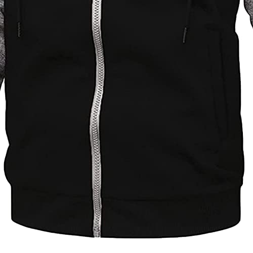 Men's Casual Slim Fit Long Sleeve Jackets Zipper Hooded Pullover Sweatshirt Fashion Hoodies Sport Jumper Tops4