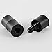 Colaxi 3X 2Pcs Joint Protector Billiard Pool Cues W/ 3/8x10 Joint (Black)