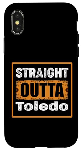 Straight Outta Toledo Ohio USA ���g�� �A���e�B�[�N�� ���B���e�[�W �X�}�z�P�[�X iPhone X/XS �p