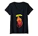 Femme Nepenthes Villosa Pichet mangant des insectes T-Shirt avec Col en V