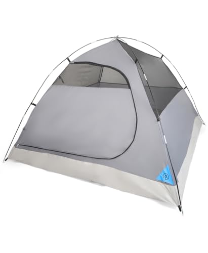 Image of 3 Person Camping Tent ET1100, Horizon Blue /Grey | Lightweight, Waterproof, Easy Setup, For Hiking Backpacking Trekking Festivals