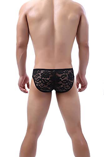 eywlwaar Mens Sexy Bikini Briefs Underwear Sexy Low Rise Lace Panties3