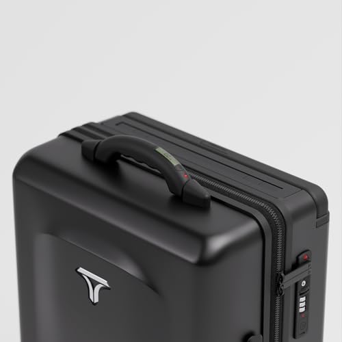 Image of Carry-on PRO (56cm) Cabin Trolley Bag with Digital Weighing Scale & Free Backpack, Laptop Stand, Combination Lock, Phone Stand, 8 Lockable Wheels, PC Hard-Shell (T6 Digital, Space)