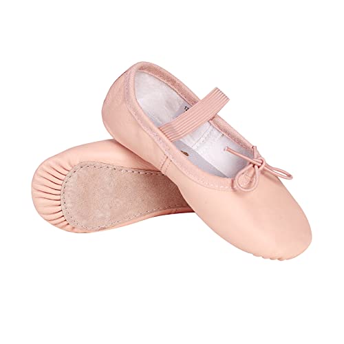 Stelle Ballet Shoes for Girls Toddler Genuine Leather Ballet Dance Slippers for Toddler/Little/Big Kids/Boys3
