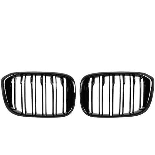 Calandre Capot Remplacement Grilles Double Lamelles pour X3 X4 Contre les Rayures 1 Paire