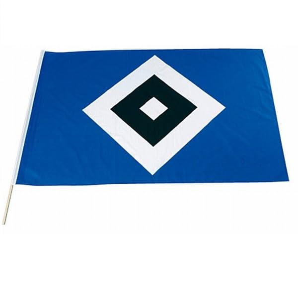 HSV Fahne Raute 80x120cm mit Stock
