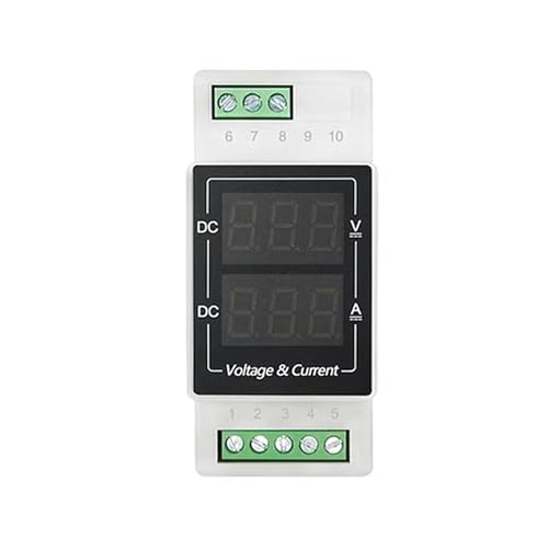 Compteur numérique intégré Rail Din DC 100V voltmètre ampèremètre 20A - 4