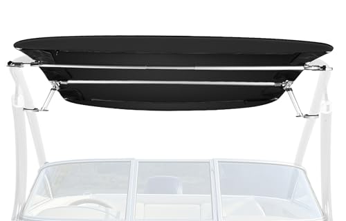 Universal Boat Bimini Top Mounts on Wakeboard Tower, Including 600D