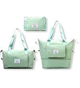 0GULUS 撥水 ボストンバッグ 35L 洗濯機で洗える 大きさ調節可能 (ライトグリーン)