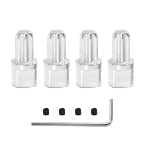 For Traxxas For Slash For Rustler For Stampede For Hobby 4X4 For VXL 9EMO HQ727 6888 1/10 4個メタルセンタードライブハブRCカーアップグレードパーツ 修理用アクセサリ