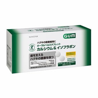 GUM(ガム) オーラルヘルスタブレット カルシウム&イソフラボン 60粒
