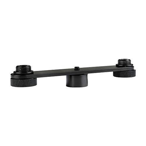 Support de microphone en T CAMVATE double pour fixer deux micros sans encombrement