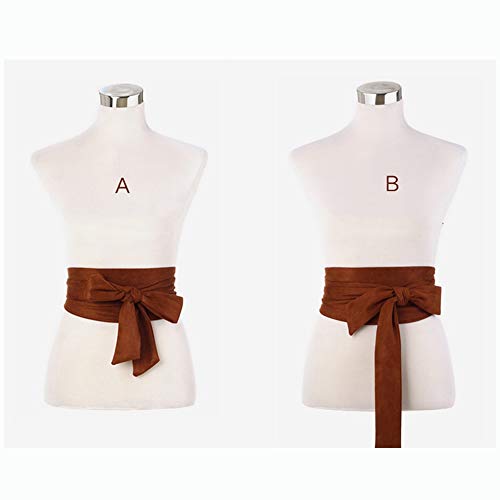 Tong Gu Women Wide Bow Obi Belt Sash Tie Cinch Waist Strap Self Tie Wide Waist Strap for Woman Dress4