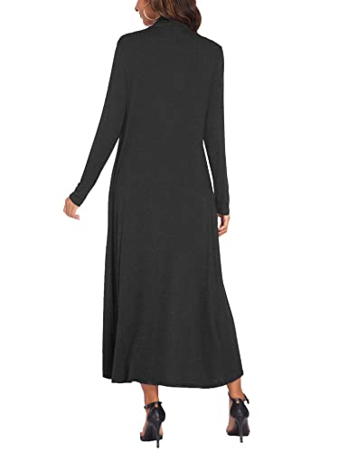Image of Bluetime Women Floor Length Open Front Cardigan
