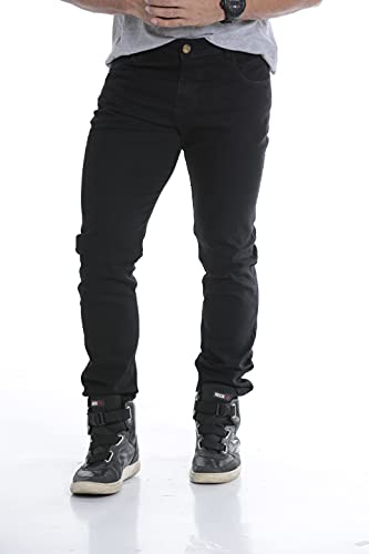 Kit 02 Calças Sarja Jeans Masculina Skinny + Lycra Ofertas 40