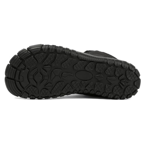 Image of Winter Hike Barefoot Boots Womens,Warm Zero Drop Snow Boot Slip On Barefoot Footwear Men Wide Waterproof hike barefoot shoes Women Hiking Walking Outdoor