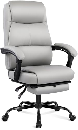 Misolant Big & Tall Office Chair with Footrest & Recline