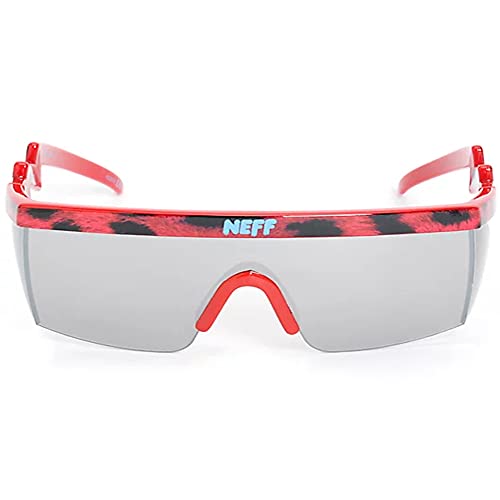 Neff Headwear Women's Brodie Shield Sunglasses, Pink Leopard, One Size