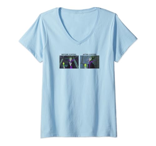 T-shirt Disney Villains Maleficent col V pour femme imprimé