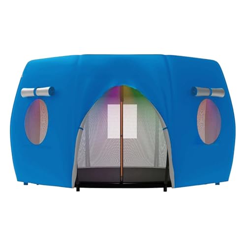 Housse de trampoline ronde imperméable 6 8 10 12 14 pieds avec pare-soleil intégré