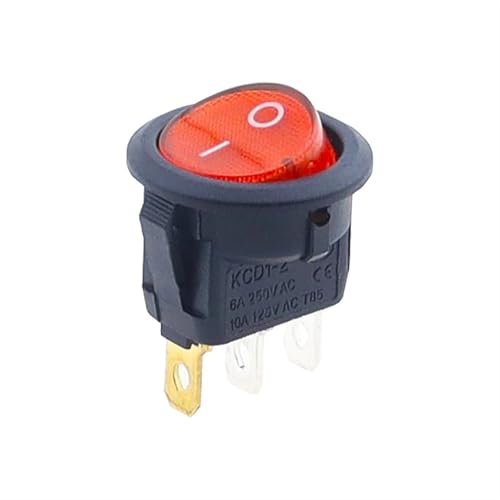 Interrupteur à bascule rond 12V bouton marche/arrêt avec éclairage LED pour réparer un tableau de bord