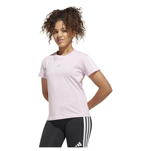 Adidas Girl's Essentials T-Shirt, Clear pink/White, 11-12 Years