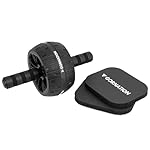 Bauchroller, Ab Wheel, Bauchtrainer für zuhause mit komfortablen Kniepads, Core und Bauchmuskeltraining, für alle Fitnesslevel, Abs trainer, Ab Roller für Bauchtraining – Bild 2