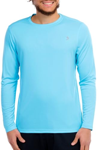 Reel Legends Mens UPF 50+ Solid Reel-Tec Long Sleeve Shirt X-Large Bachelor Blue