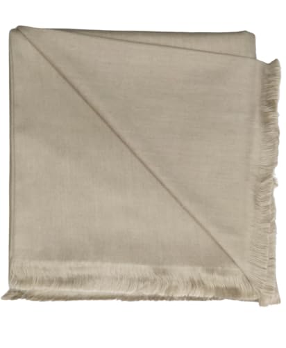 Image of Arvore Bunkaar Men's Dhariwal Plain Woolen Handloom Lohi /Shawl (48 inch X 102 inch)