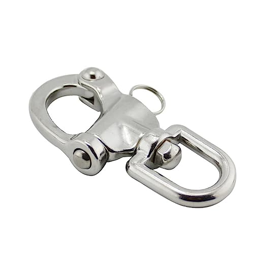 NAMOARLY Rigging Shackles Eye Snap Shackle Stainless Steel Shackles Bumper Shackles Swivel Shackle Chain Shackle Silver