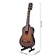 Miniatur Gitarre Modell Holz Musikinstrument mit Stand und Box Kinderzimmer Dekoration Kleine Handwerk Ornamente Wohnkultur (Braun 14cm)