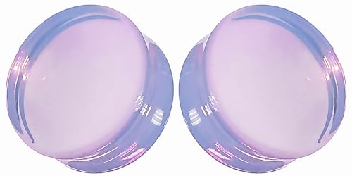 Bouchons d'oreille en opalite vert menthe 16mm pour sublimer vos tenues d'été