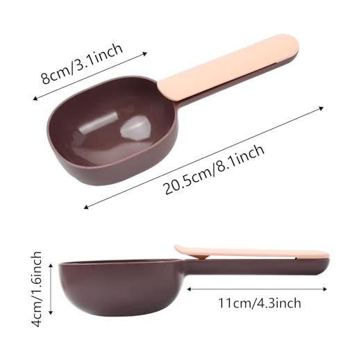 emperoch 2 Stücke Katzenfutter Scoop, Messbecher aus Kunststoff, Tierfutterlöffel Futterlöffel für Katzen und Hunde für Dosenfutter und Trockenfutter