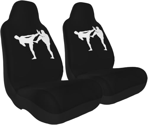 WLFDC Muay Thai Car Seat Covers Universal Car Seat Cover for Most Vehicles